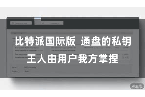 比特派国际版  通盘的私钥王人由用户我方掌捏